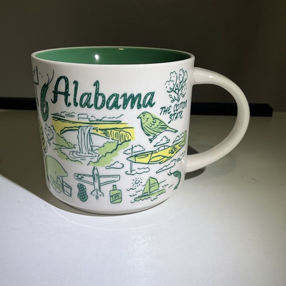 Starbucks Alabama Been There Series Collection 14oz Coffee Tea Mug Cup